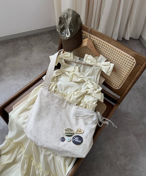 kutir（クティール）の「kutirlune／キャンバスショルダーバッグ（ショルダーバッグ・レディース・ホワイト/ブラック・FREE）」の16枚目の写真