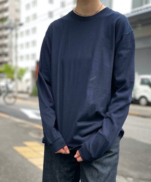 Printstar(プリントスター)の「Printstar / 5.6オンス ヘビーウェイトLS-Tシャツ(+リブ) / 00110-CLL(Tシャツ/カットソー・レディース・ホワイト/ブラック/ネイビー/グレー/カーキ/アイボリー・SMALL/MEDIUM/LARGE/X-LARGE/XX-LARGE/X-SMALL)」の6枚目の写真