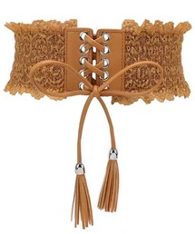 ﾚｰｽ編み上ﾍﾞﾙﾄ【YC】