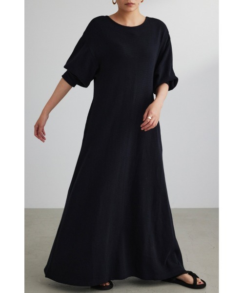 STYLEMIXER（スタイルミキサー）の「バックオープンリラックスカットワンピース（ワンピース・レディース・オフホワイト/ダークグレー/ブラック・SMALL/MEDIUM）」の10枚目の写真