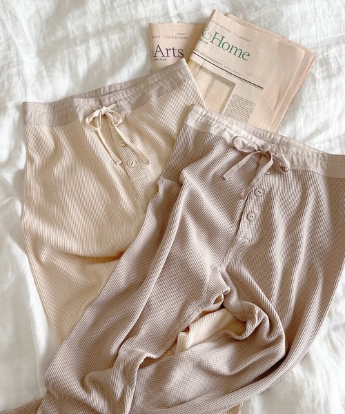 Crisp（クリスプ）の「ミリタリーワッフルレギンス（レギンス/スパッツ・レディース・ベージュ/アイボリー・FREE）」の6枚目の写真