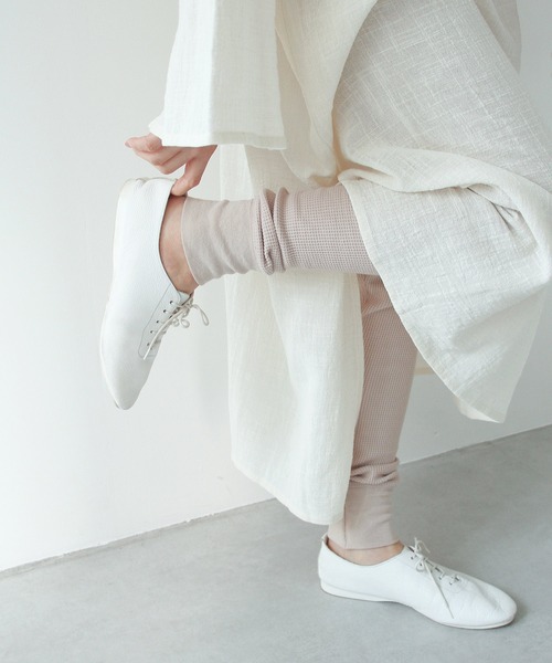 Crisp（クリスプ）の「ミリタリーワッフルレギンス（レギンス/スパッツ・レディース・ベージュ/アイボリー・FREE）」の17枚目の写真