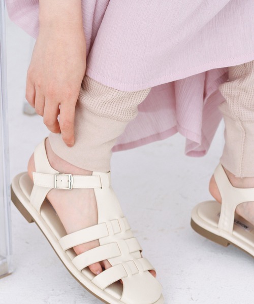 Crisp（クリスプ）の「ミリタリーワッフルレギンス（レギンス/スパッツ・レディース・ベージュ/アイボリー・FREE）」の12枚目の写真