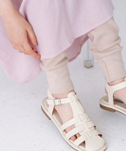 Crisp（クリスプ）の「ミリタリーワッフルレギンス（レギンス/スパッツ・レディース・ベージュ/アイボリー・FREE）」の13枚目の写真