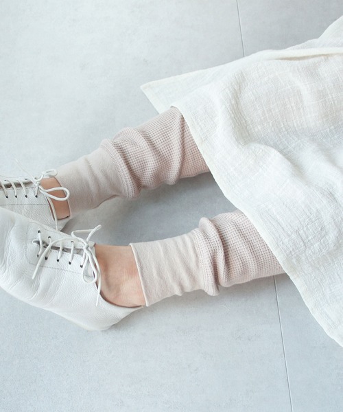 Crisp（クリスプ）の「ミリタリーワッフルレギンス（レギンス/スパッツ・レディース・ベージュ/アイボリー・FREE）」の15枚目の写真