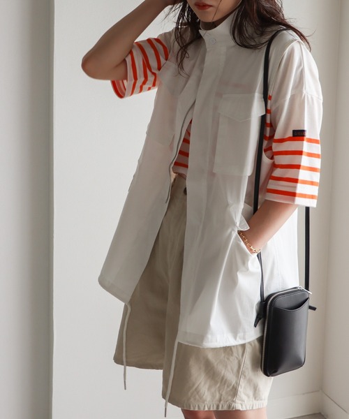 COURO（コウロ）の「M-65ミリタリーベスト（ベスト・レディース・ホワイト/ブラック/カーキ・FREE）」の4枚目の写真