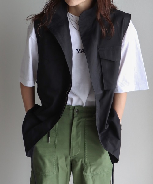 COURO（コウロ）の「M-65ミリタリーベスト（ベスト・レディース・ホワイト/ブラック/カーキ・FREE）」の16枚目の写真