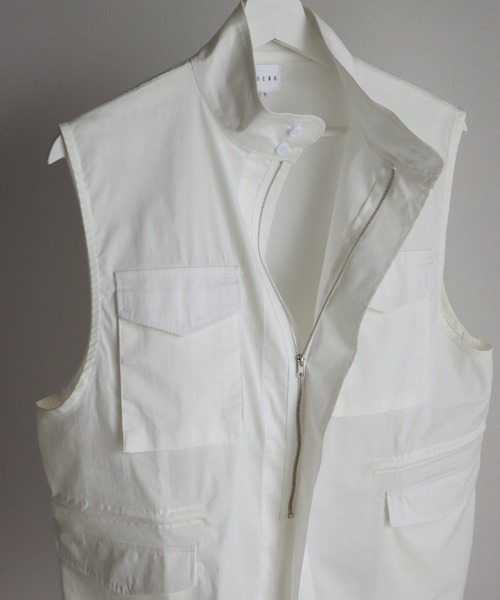 COURO（コウロ）の「M-65ミリタリーベスト（ベスト・レディース・ホワイト/ブラック/カーキ・FREE）」の15枚目の写真