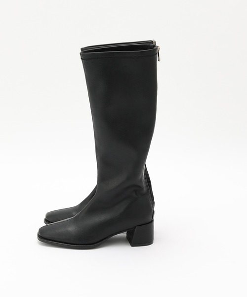 one after another NICE CLAUPロングブーツ厚底ブラック one after another NICE CLAUP ブーツ タンクソールロングブーツ