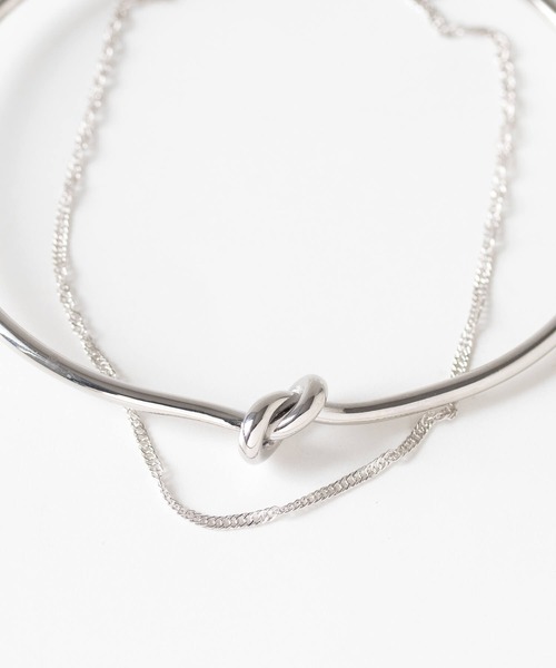 JUICY ROCK(ジューシーロック)の「K14gold-filled/SV925 チェーン&ノットバングル(バングル/リストバンド・レディース・シルバー/ゴールド・ONE SIZE)」の13枚目の写真