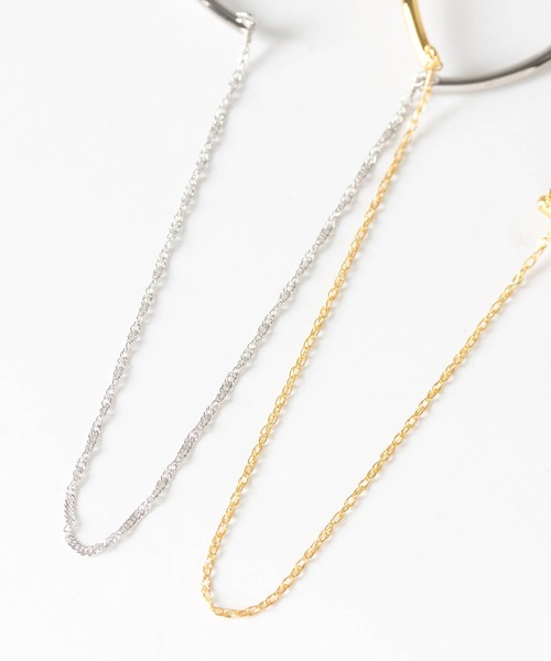 JUICY ROCK(ジューシーロック)の「K14gold-filled/SV925 チェーン&ノットバングル(バングル/リストバンド・レディース・シルバー/ゴールド・ONE SIZE)」の15枚目の写真