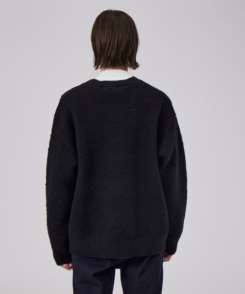 MYSELF ABAHOUSE（マイセルフアバハウス）の「【アンサンブル対応】シャギーニットクルーカーディガン（カーディガン/ボレロ・メンズ・ブラック/グレー/グリーン/ベージュ/ブルー・46/48）」の8枚目の写真