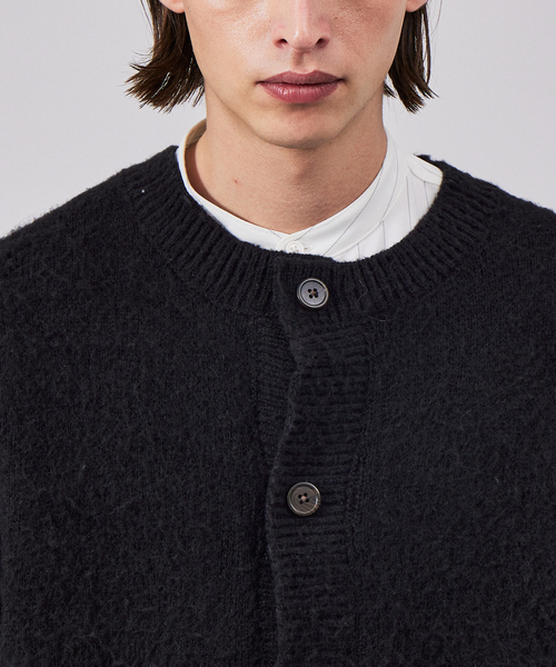 MYSELF ABAHOUSE（マイセルフアバハウス）の「【アンサンブル対応】シャギーニットクルーカーディガン（カーディガン/ボレロ・メンズ・ブラック/グレー/グリーン/ベージュ/ブルー・46/48）」の9枚目の写真