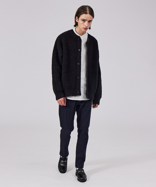 MYSELF ABAHOUSE（マイセルフアバハウス）の「【アンサンブル対応】シャギーニットクルーカーディガン（カーディガン/ボレロ・メンズ・ブラック/グレー/グリーン/ベージュ/ブルー・46/48）」の13枚目の写真