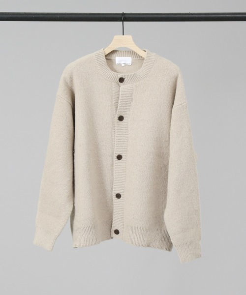 MYSELF ABAHOUSE（マイセルフアバハウス）の「【アンサンブル対応】シャギーニットクルーカーディガン（カーディガン/ボレロ・メンズ・ブラック/グレー/グリーン/ベージュ/ブルー・46/48）」の4枚目の写真