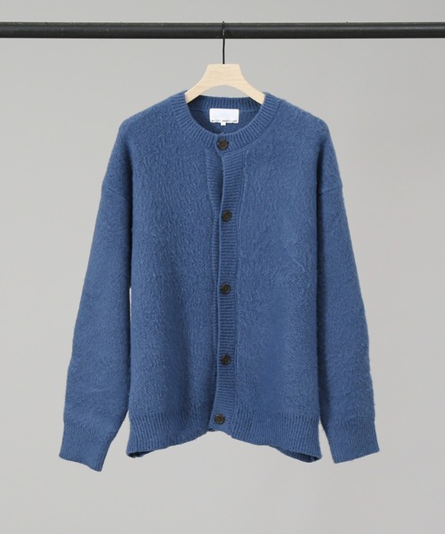 MYSELF ABAHOUSE（マイセルフアバハウス）の「【アンサンブル対応】シャギーニットクルーカーディガン（カーディガン/ボレロ・メンズ・ブラック/グレー/グリーン/ベージュ/ブルー・46/48）」の5枚目の写真