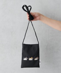 ear PAPILLONNER | ネコ刺繍ポシェット(ショルダーバッグ)