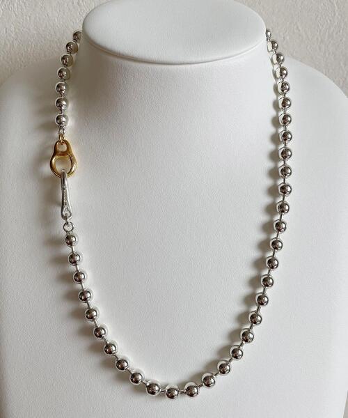 in mood(インムード)の「<in mood>6 ボールチェーン ネックレス(ネックレス・レディース・シルバー・FREE)」の1枚目の写真