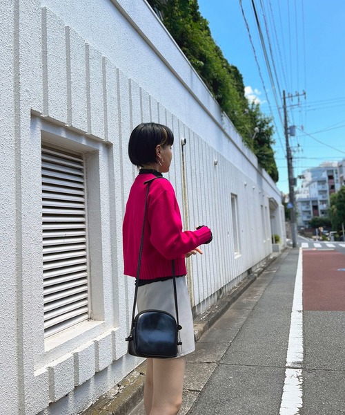 Jewelobe(ジュエローブ)の「度詰め天竺裏編みタッチショートカーディガン(カーディガン/ボレロ・レディース・ブラック/ピンク/イエロー/ブルー/アイボリー・FREE)」の8枚目の写真