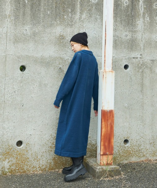 Auntie Rosa Holiday(アンティローザホリデー)の「ポロニットワンピース(ワンピース・レディース・ブラック/ネイビー/オフホワイト・FREE)」の7枚目の写真