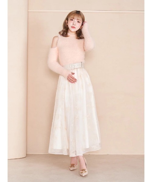 Darich(ダーリッチ)の「オープンショルダーシャギーニットトップス(ニット/セーター・レディース・ブラック/ミント/アイボリー/ピンク・FREE)」の12枚目の写真