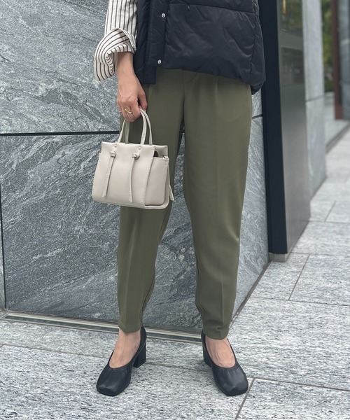 Chez toi(シェトワ)の「パイピング裾BACKゴムジョガーパンツ(その他パンツ・レディース・ブラック/カーキ/モカ・FREE)」の16枚目の写真