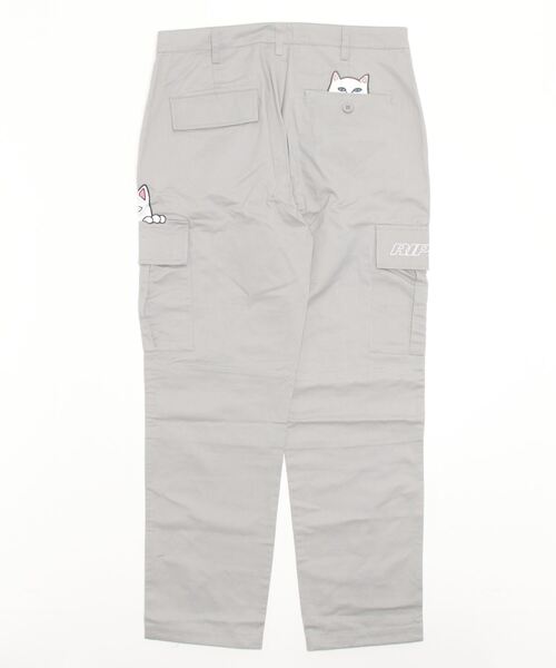 RIPNDIP(リップンディップ)の「RIPNDIP/リップンディップ Peeking Nermal Cargo Pants カーゴパンツ(カーゴパンツ・メンズ・グレー・XL/L/M)」の2枚目の写真