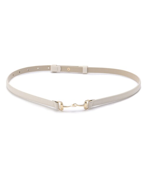 OPAQUE.CLIP（オペークドットクリップ）の「スライドベルト（ベルト・レディース・ブラック/ダークブラウン/オフホワイト/ブラック系/ベージュ系その他4・00）」の2枚目の写真