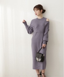 PROPORTION BODY DRESSING | ナローレイヤードニットワンピース / 1212240900(ワンピース)