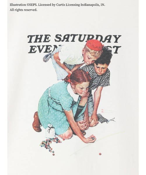 Green　Parks（グリーンパークス）の「TSEP フレンズプリントロンT＊（Tシャツ/カットソー・レディース・オフホワイト・FREE）」の21枚目の写真