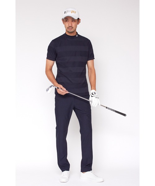 TORNADO MART(トルネードマート)の「HIGH ST. GOLF∴リンクスボーダーモックネックシャツ <AdE>(Tシャツ/カットソー・メンズ・ネイビー/ホワイト・M/L/LL/S)」の3枚目の写真
