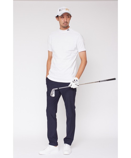 TORNADO MART(トルネードマート)の「HIGH ST. GOLF∴リンクスボーダーモックネックシャツ <AdE>(Tシャツ/カットソー・メンズ・ネイビー/ホワイト・M/L/LL/S)」の4枚目の写真