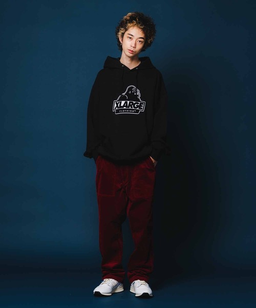 XLARGE（エクストララージ）の「CORDUROY BAKER PANTS（チノパンツ・メンズ・グレー/バーガンディー/ブルー・30inch/32inch/34inch/36inch）」の18枚目の写真