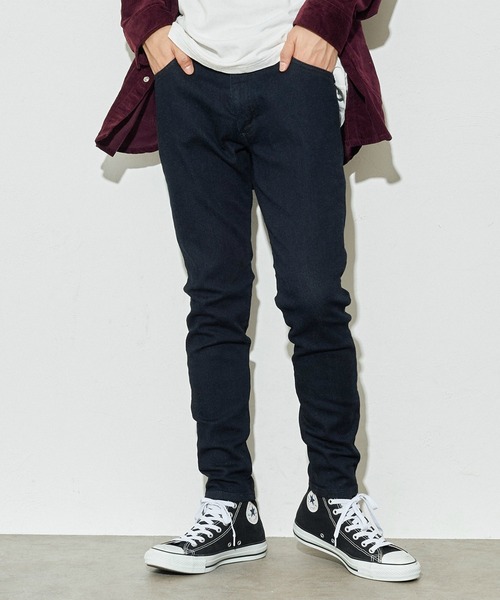 Lee（リー）の「X-LINE　スキニーパンツ（デニムパンツ・メンズ・パープル/インディゴブルー/ブラック系その他/グリーン/ブルー/ホワイト/レッド/グレー系その他・X-SMALL/MEDIUM/LARGE/X-LARGE/SMALL）」の5枚目の写真