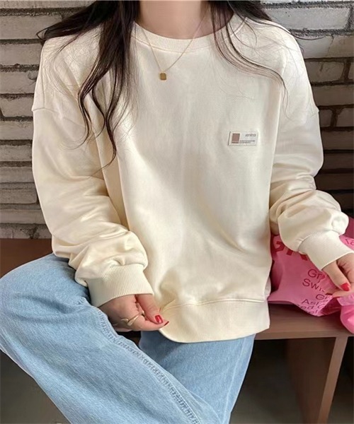 FREE STYLISTS(フリー スタイリスト)の「サイドスリットプルオーバー(Tシャツ/カットソー・レディース・パープル/ピンク/ボルドー/ライトベージュ/ブルー・FREE)」の10枚目の写真