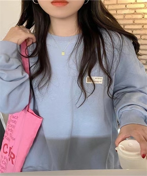 FREE STYLISTS(フリー スタイリスト)の「サイドスリットプルオーバー(Tシャツ/カットソー・レディース・パープル/ピンク/ボルドー/ライトベージュ/ブルー・FREE)」の16枚目の写真