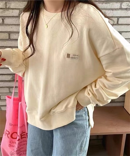 FREE STYLISTS(フリー スタイリスト)の「サイドスリットプルオーバー(Tシャツ/カットソー・レディース・パープル/ピンク/ボルドー/ライトベージュ/ブルー・FREE)」の9枚目の写真