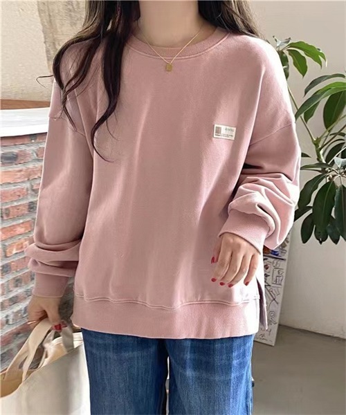 FREE STYLISTS(フリー スタイリスト)の「サイドスリットプルオーバー(Tシャツ/カットソー・レディース・パープル/ピンク/ボルドー/ライトベージュ/ブルー・FREE)」の22枚目の写真