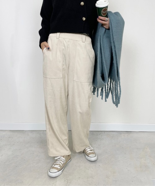 StyleSea(スタイルシー)の「コーデュロイストレートストレッチパンツ(その他パンツ・レディース・ブラック/オレンジ/ブルー/アイボリー・FREE)」の11枚目の写真