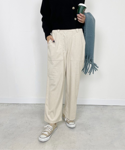 StyleSea(スタイルシー)の「コーデュロイストレートストレッチパンツ(その他パンツ・レディース・ブラック/オレンジ/ブルー/アイボリー・FREE)」の12枚目の写真