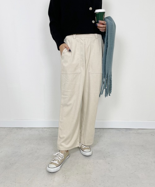 StyleSea(スタイルシー)の「コーデュロイストレートストレッチパンツ(その他パンツ・レディース・ブラック/オレンジ/ブルー/アイボリー・FREE)」の13枚目の写真