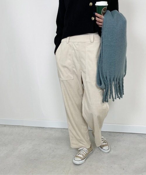 StyleSea(スタイルシー)の「コーデュロイストレートストレッチパンツ(その他パンツ・レディース・ブラック/オレンジ/ブルー/アイボリー・FREE)」の17枚目の写真