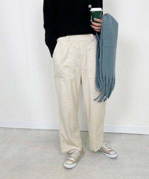 StyleSea(スタイルシー)の「コーデュロイストレートストレッチパンツ(その他パンツ・レディース・ブラック/オレンジ/ブルー/アイボリー・FREE)」の18枚目の写真