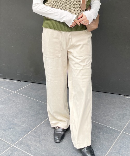 StyleSea(スタイルシー)の「コーデュロイストレートストレッチパンツ(その他パンツ・レディース・ブラック/オレンジ/ブルー/アイボリー・FREE)」の22枚目の写真