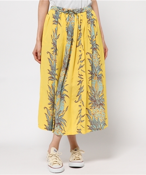東洋エンタープライズ（トーヨーエンタープライズ）の「TOYO×BEAMS BOY / アロハ ロング スカート 15SS（スカート・レディース・イエロー/ネイビー/レッド/グリーン/ブルー系その他/インディゴブルー・ONE SIZE）」の5枚目の写真