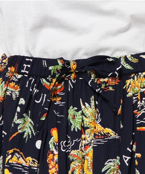 東洋エンタープライズ（トーヨーエンタープライズ）の「TOYO×BEAMS BOY / アロハ ロング スカート 15SS（スカート・レディース・イエロー/ネイビー/レッド/グリーン/ブルー系その他/インディゴブルー・ONE SIZE）」の12枚目の写真