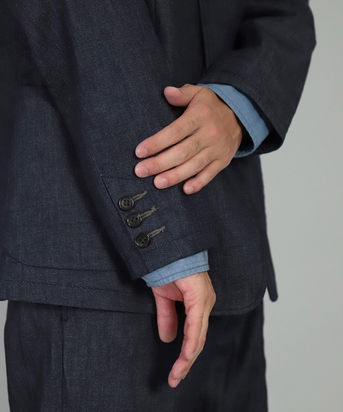 OMNIGOD（オムニゴッド）の「[OMNIGOD mens / オムニゴッド] 8ozデニム フレンチテーラージャケット（テーラードジャケット・メンズ・ワンウォッシュ・2/3）」の6枚目の写真