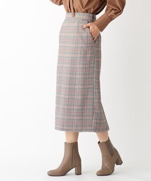 OPAQUE.CLIP | カルゼチェック　タイトスカート(スカート)