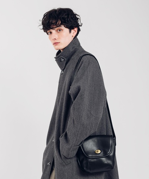 MUHET（ミュエータ）の「ヘリンボンステンカラーコート（ステンカラーコート・レディース・ブラウン/チャコールグレー・MEDIUM/X-LARGE）」の11枚目の写真