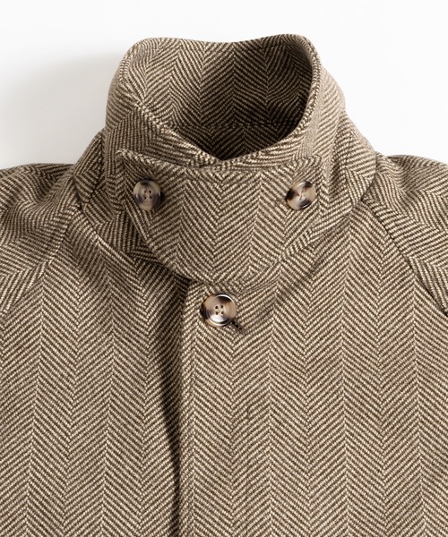 MUHET（ミュエータ）の「ヘリンボンステンカラーコート（ステンカラーコート・レディース・ブラウン/チャコールグレー・MEDIUM/X-LARGE）」の15枚目の写真